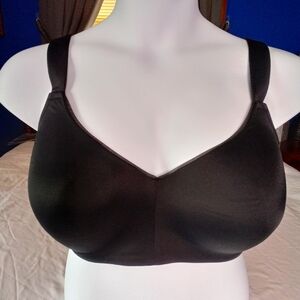 Auden NWT Lightly Lined Wirefree Bra 42DD Black Convertible Comfort Straps